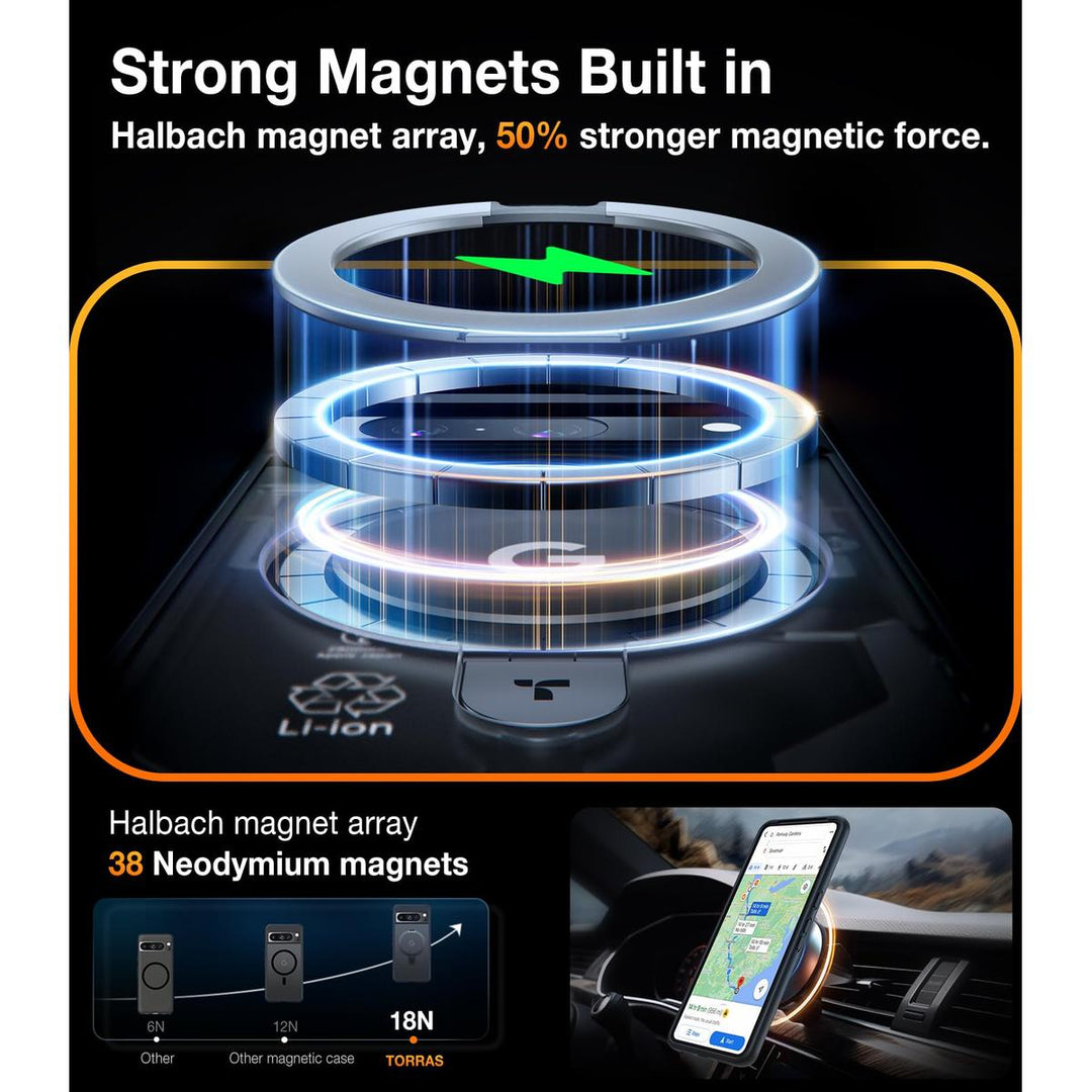 TORRAS MagShock Case for Pixel 8 Pro - Black - DOKUTRONIX