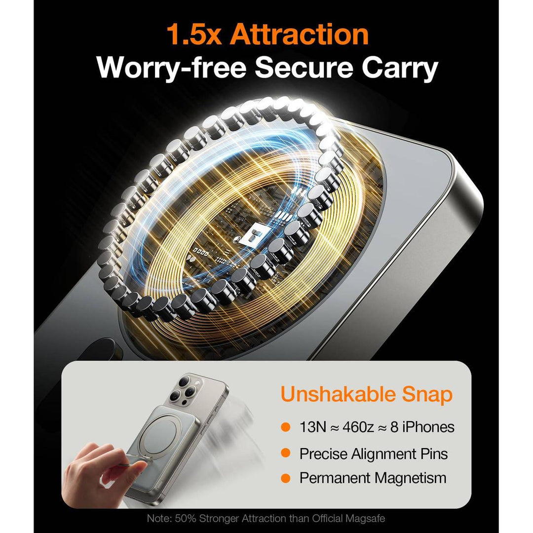 TORRAS SlimMag 5000mAh Wireless Power Bank & Stand - DOKUTRONIX