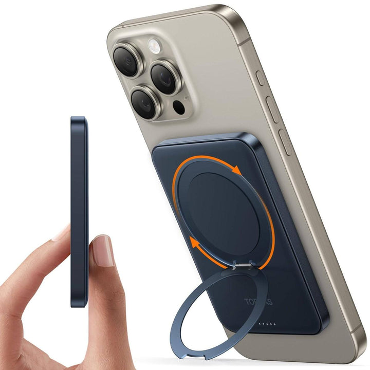 TORRAS SlimMag 5000mAh Wireless Power Bank & Stand - DOKUTRONIX