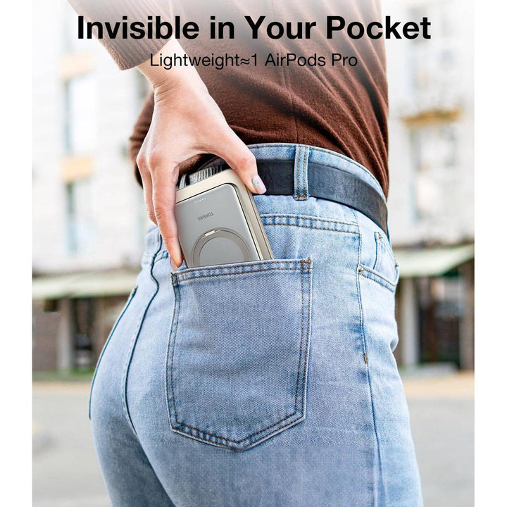 TORRAS SlimMag 5000mAh Wireless Power Bank & Stand - DOKUTRONIX