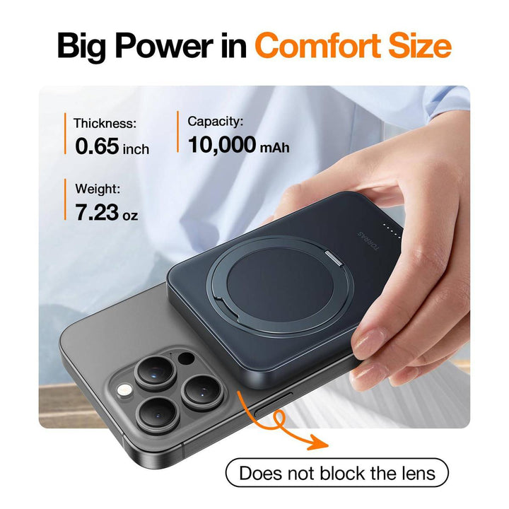 TORRAS SlimMag 5000mAh Wireless Power Bank & Stand - DOKUTRONIX