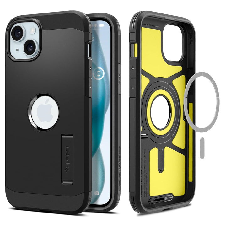 Tough Armor MagFit Case for iPhone 15 - Black - DOKUTRONIX
