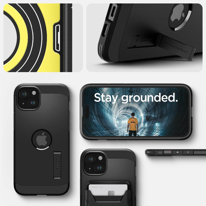 Tough Armor MagFit Case for iPhone 15 - Black - DOKUTRONIX