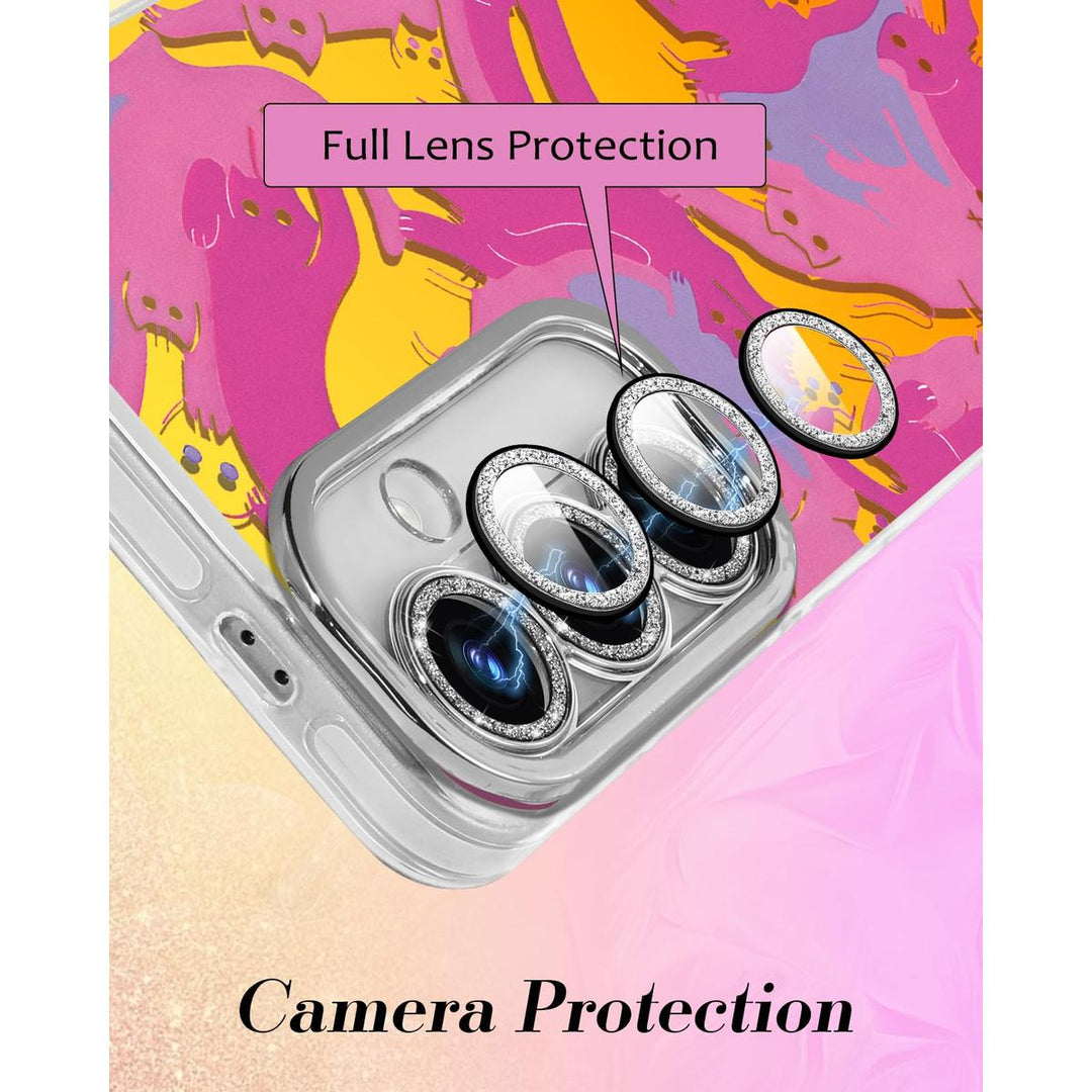 Galaxy Glitter Cherry Case & Lens Protector - DOKUTRONIX