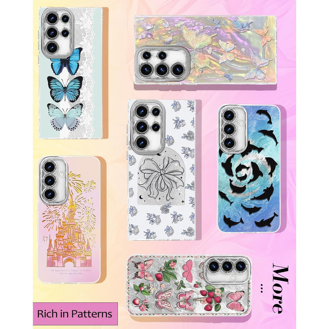 Galaxy Glitter Cherry Case & Lens Protector - DOKUTRONIX