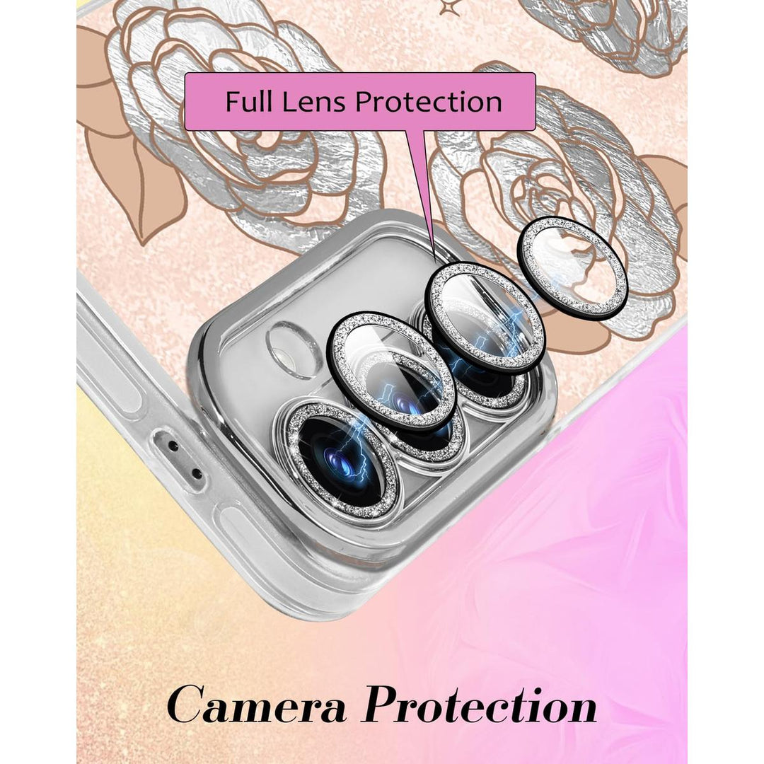 Galaxy Glitter Cherry Case & Lens Protector - DOKUTRONIX