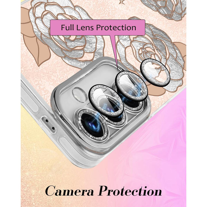 Galaxy Glitter Cherry Case & Lens Protector - DOKUTRONIX