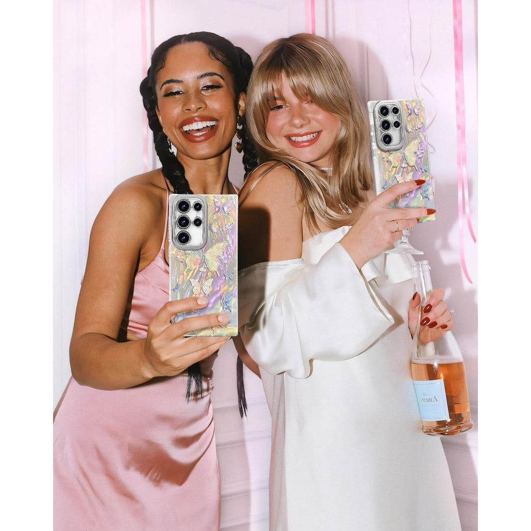 Galaxy Glitter Cherry Case & Lens Protector - DOKUTRONIX