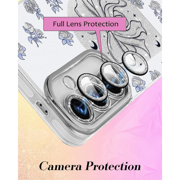 Galaxy Glitter Cherry Case & Lens Protector - DOKUTRONIX