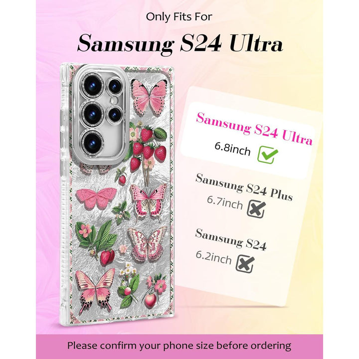 Galaxy Glitter Cherry Case & Lens Protector - DOKUTRONIX