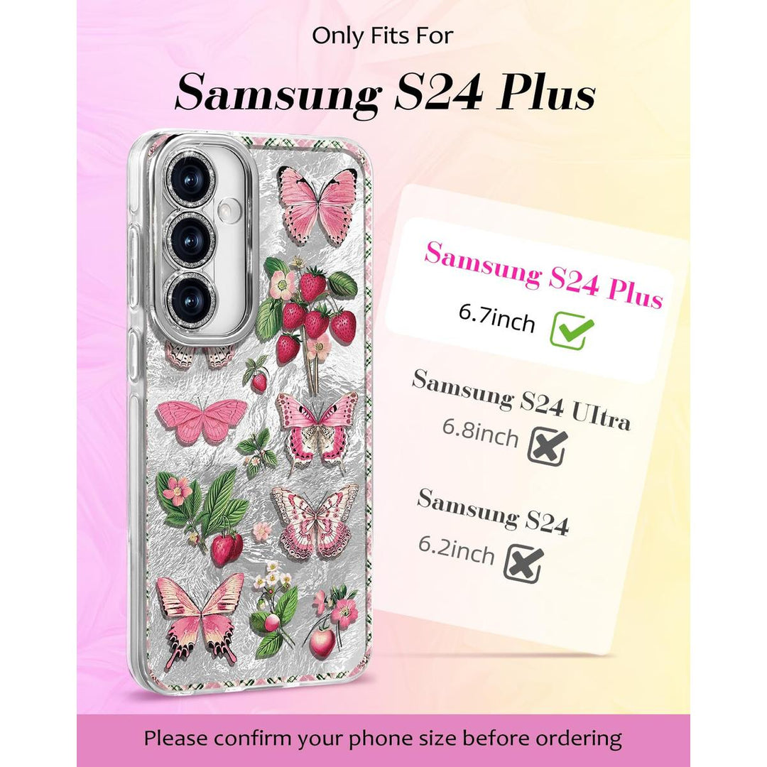 Galaxy Glitter Cherry Case & Lens Protector - DOKUTRONIX