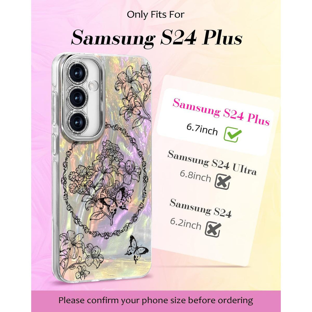 Galaxy Glitter Cherry Case & Lens Protector - DOKUTRONIX