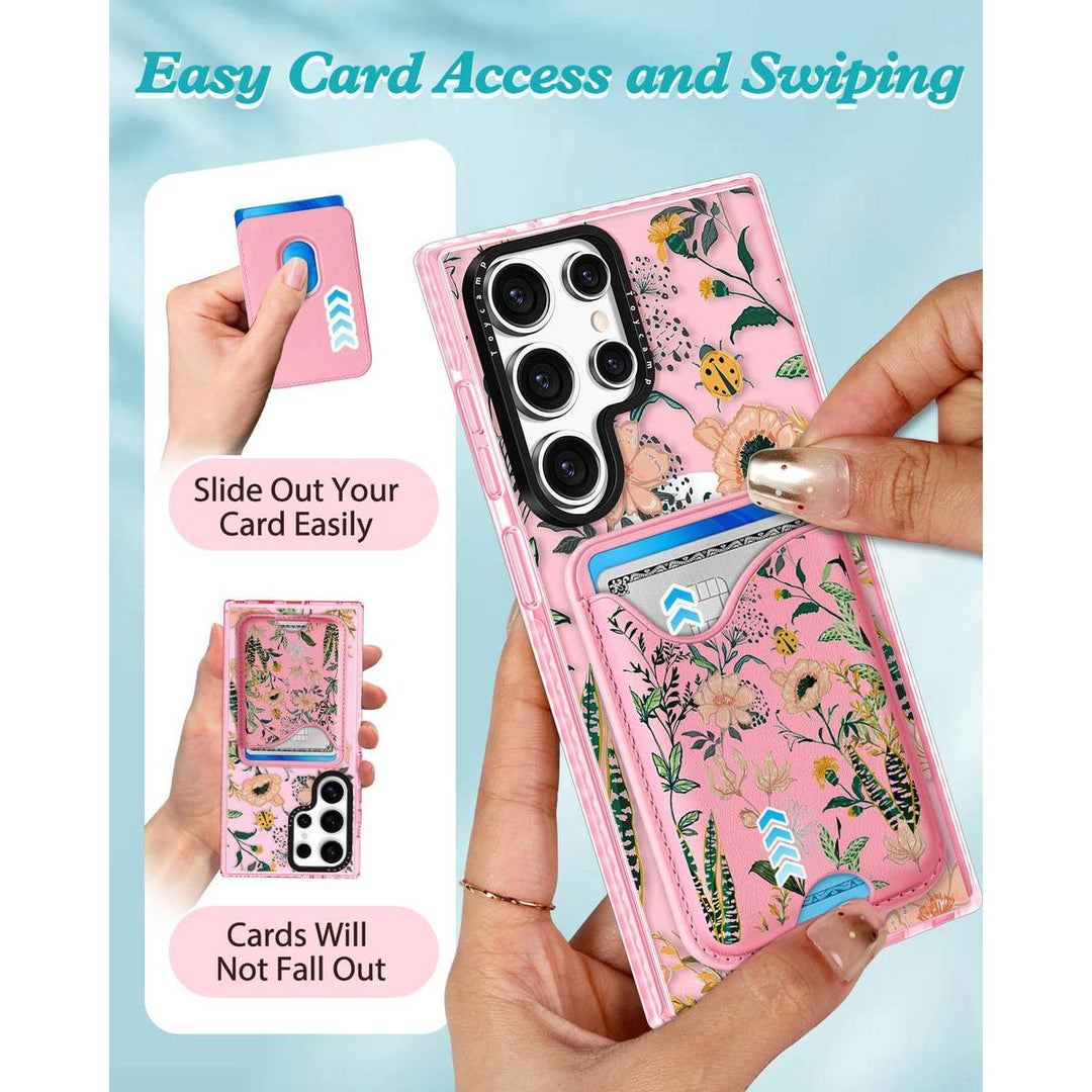 Kawaii Strawberry Galaxy S24 Ultra Wallet Case - DOKUTRONIX