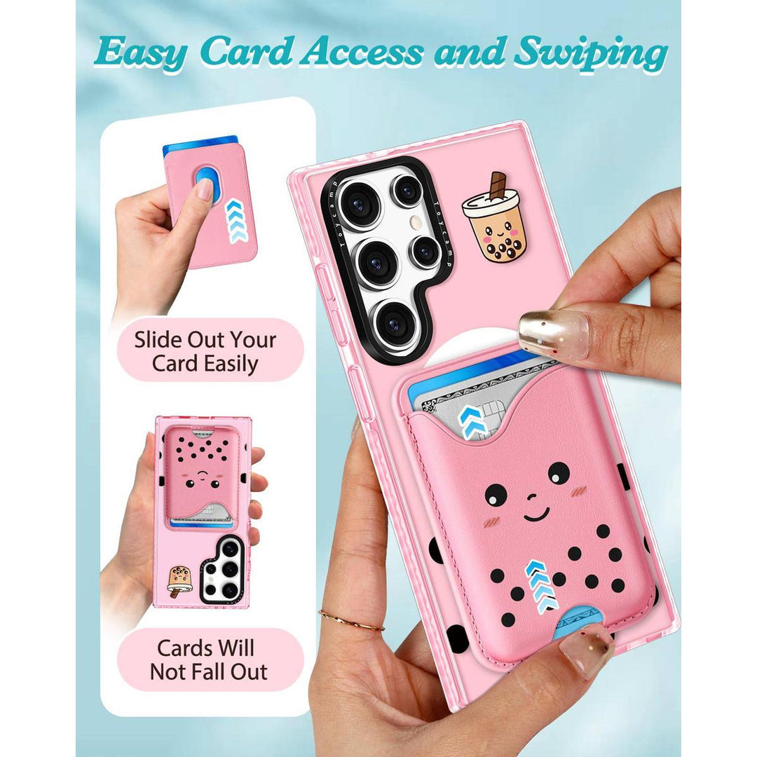 Kawaii Strawberry Galaxy S24 Ultra Wallet Case - DOKUTRONIX