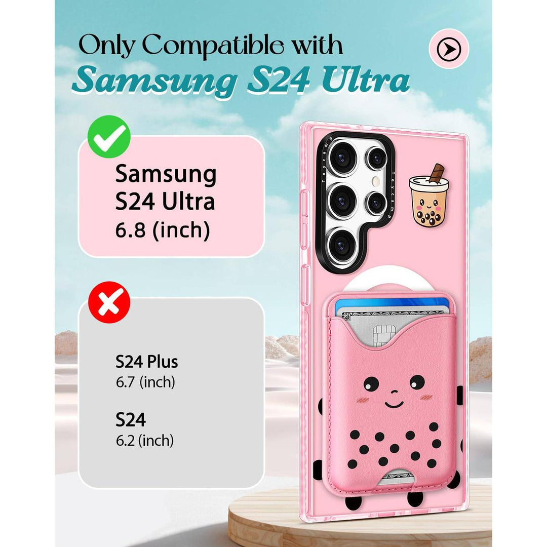 Kawaii Strawberry Galaxy S24 Ultra Wallet Case - DOKUTRONIX