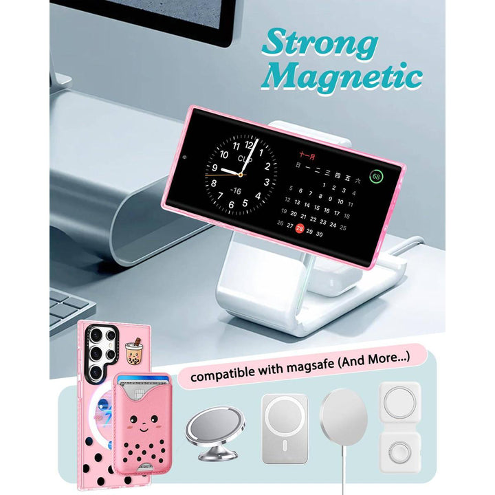 Kawaii Strawberry Galaxy S24 Ultra Wallet Case - DOKUTRONIX