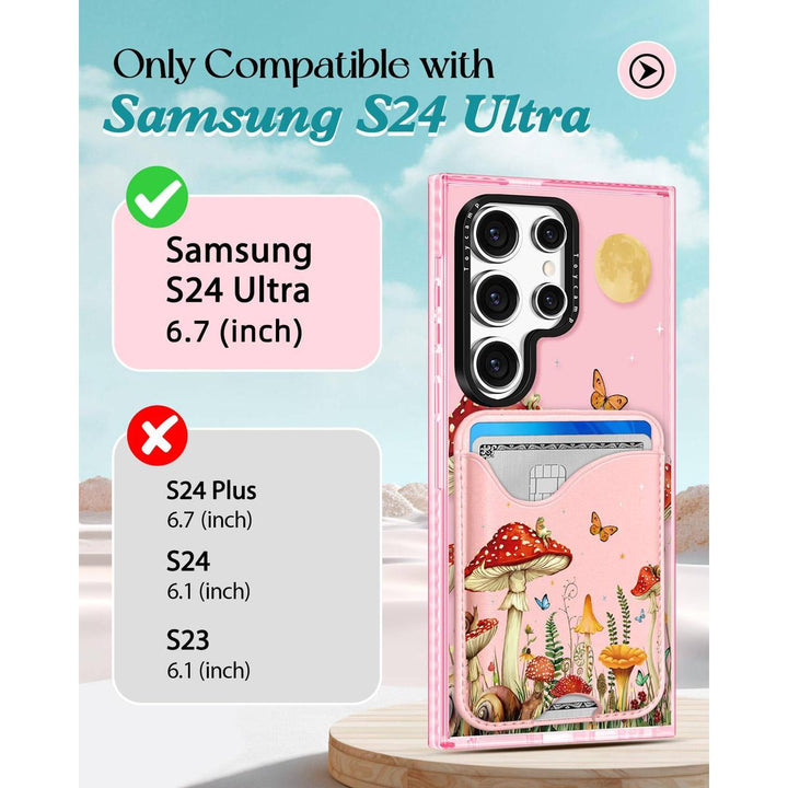 Kawaii Strawberry Galaxy S24 Ultra Wallet Case - DOKUTRONIX