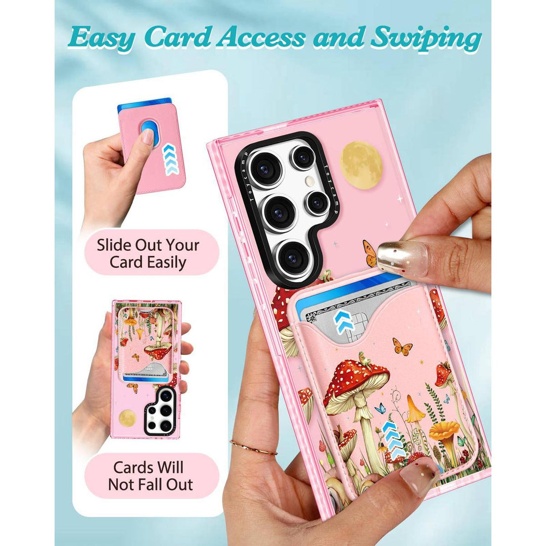 Kawaii Strawberry Galaxy S24 Ultra Wallet Case - DOKUTRONIX