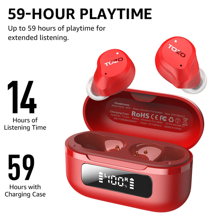 TOZO Hybrid ANC Earbuds - DOKUTRONIX