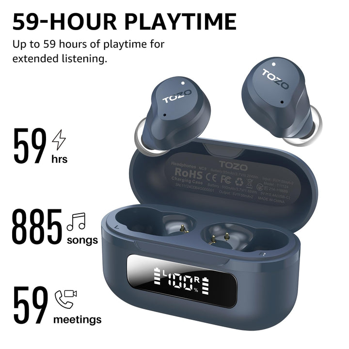 TOZO Hybrid ANC Earbuds - DOKUTRONIX