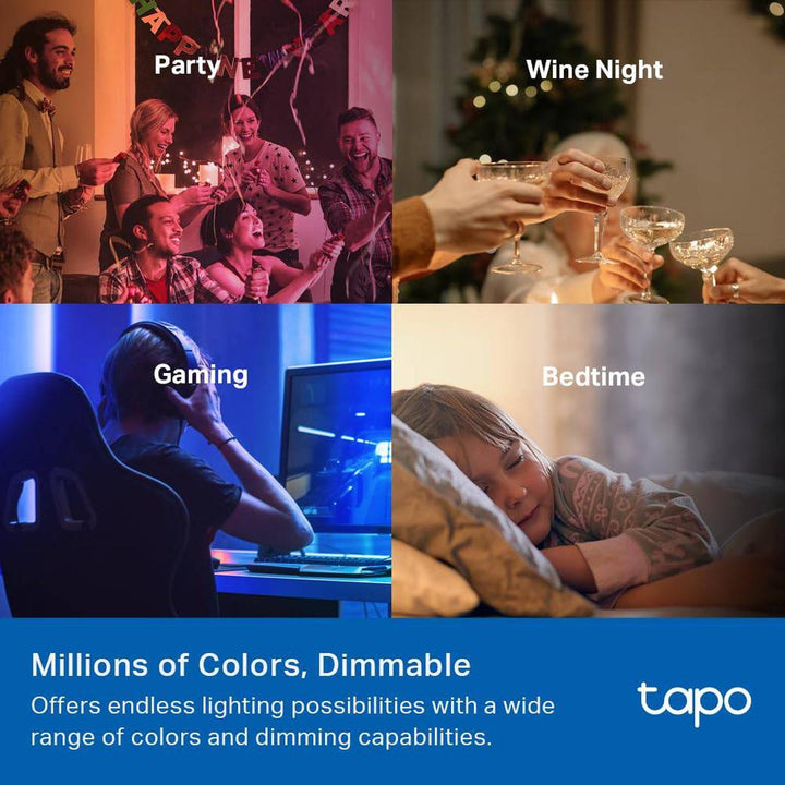 Tapo RGB Smart Bulbs 4-Pack - DOKUTRONIX