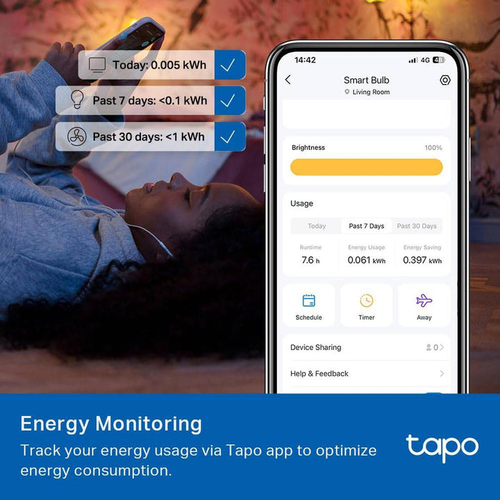 Tapo RGB Smart Bulbs 4-Pack - DOKUTRONIX