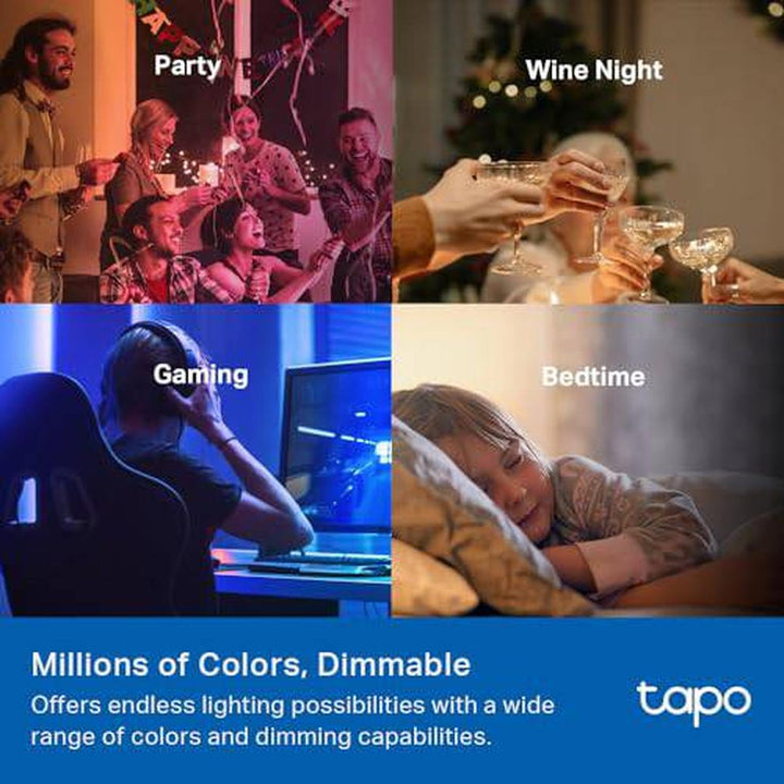 Tapo RGB Smart Bulbs 4-Pack - DOKUTRONIX
