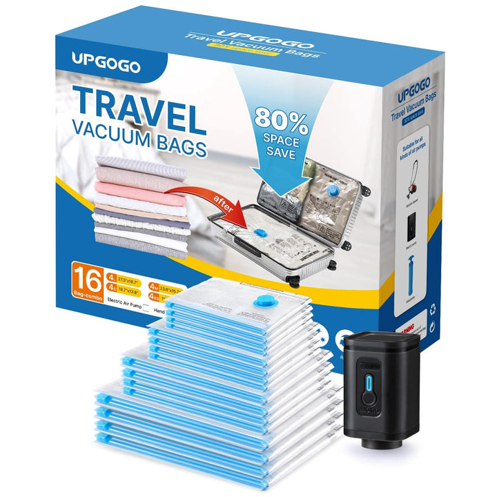 PackTight Travel Vacuum Bags - 6 Space Saver Set - DOKUTRONIX