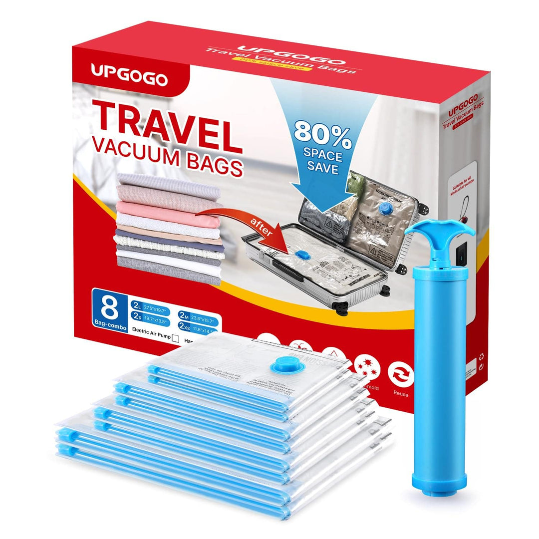 PackTight Travel Vacuum Bags - 6 Space Saver Set - DOKUTRONIX