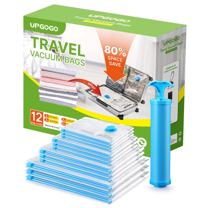 PackTight Travel Vacuum Bags - 6 Space Saver Set - DOKUTRONIX