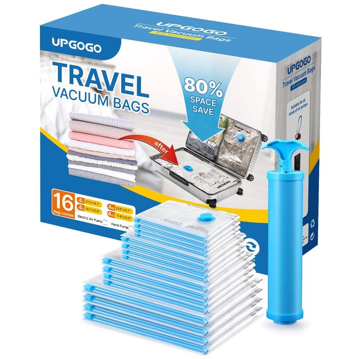 PackTight Travel Vacuum Bags - 6 Space Saver Set - DOKUTRONIX