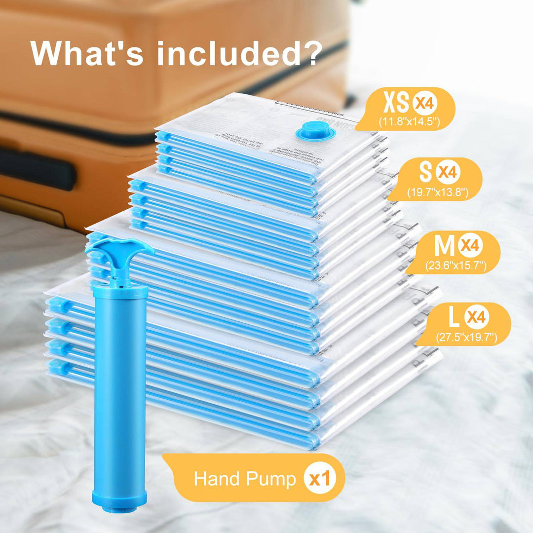 PackTight Travel Vacuum Bags - 6 Space Saver Set - DOKUTRONIX