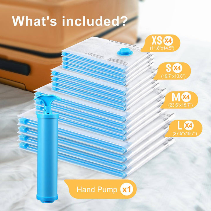 PackTight Travel Vacuum Bags - 6 Space Saver Set - DOKUTRONIX