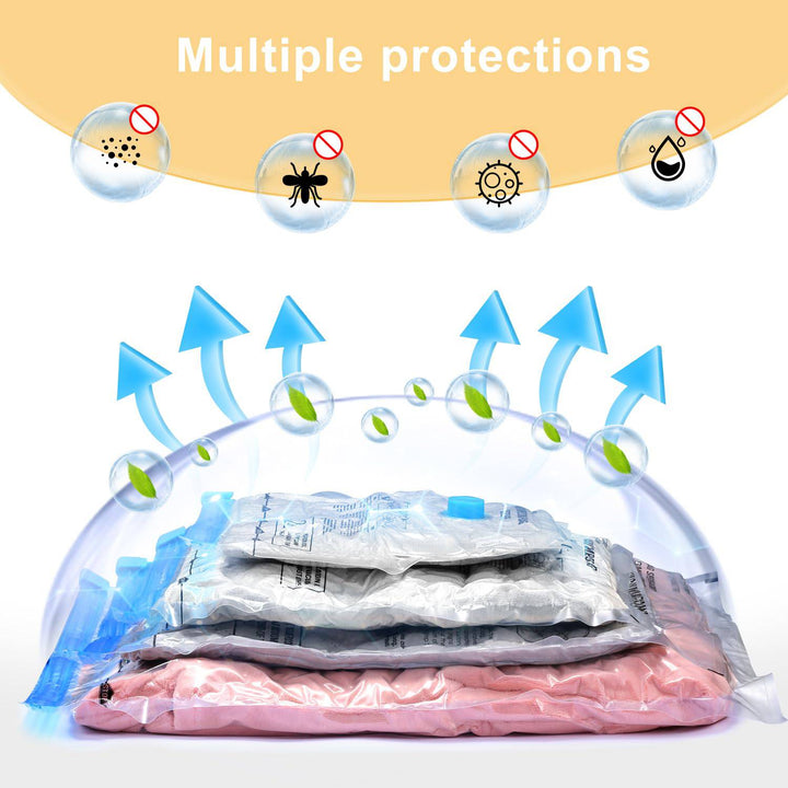 PackTight Travel Vacuum Bags - 6 Space Saver Set - DOKUTRONIX