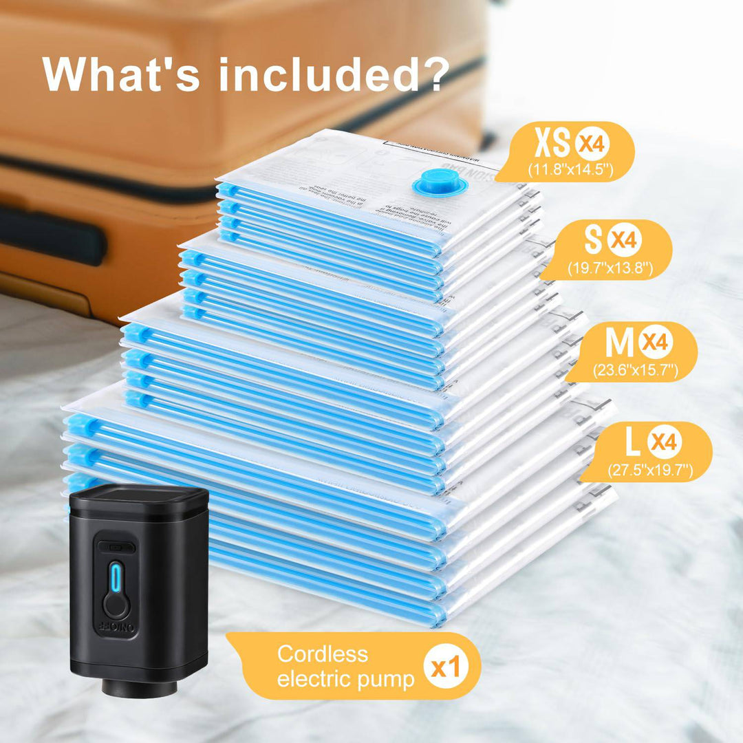 PackTight Travel Vacuum Bags - 6 Space Saver Set - DOKUTRONIX