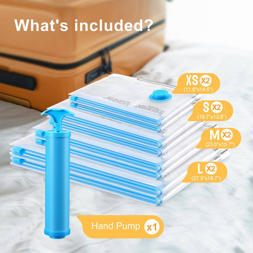 PackTight Travel Vacuum Bags - 6 Space Saver Set - DOKUTRONIX