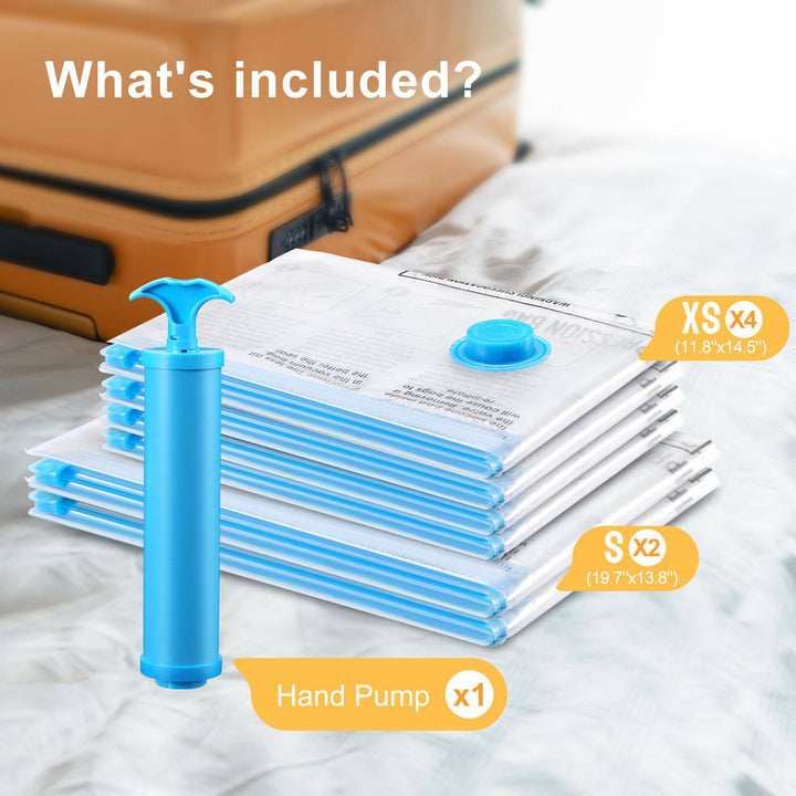 PackTight Travel Vacuum Bags - 6 Space Saver Set - DOKUTRONIX
