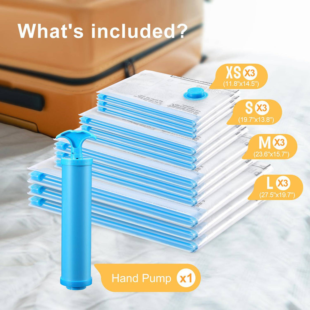 PackTight Travel Vacuum Bags - 6 Space Saver Set - DOKUTRONIX