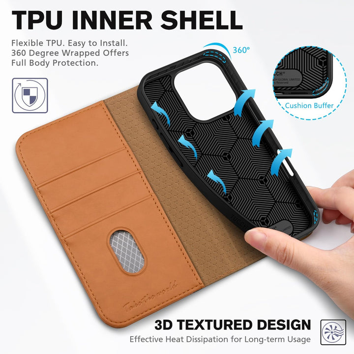 TUCCH iPhone 16 Pro Wallet Case - DOKUTRONIX