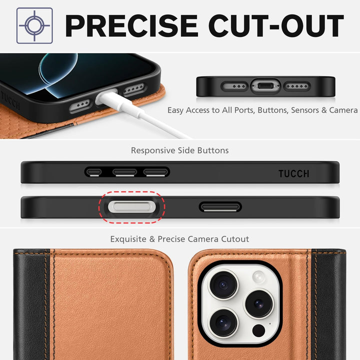 TUCCH iPhone 16 Pro Wallet Case - DOKUTRONIX