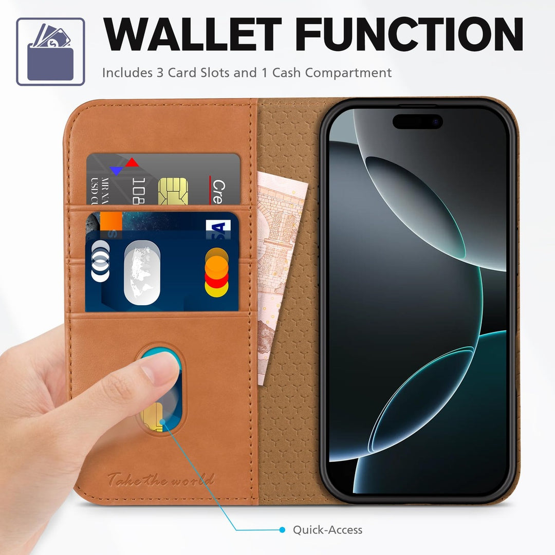 TUCCH iPhone 16 Pro Wallet Case - DOKUTRONIX