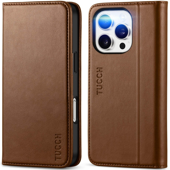 TUCCH iPhone 16 Pro Wallet Case - RFID Kickstand Folio - DOKUTRONIX