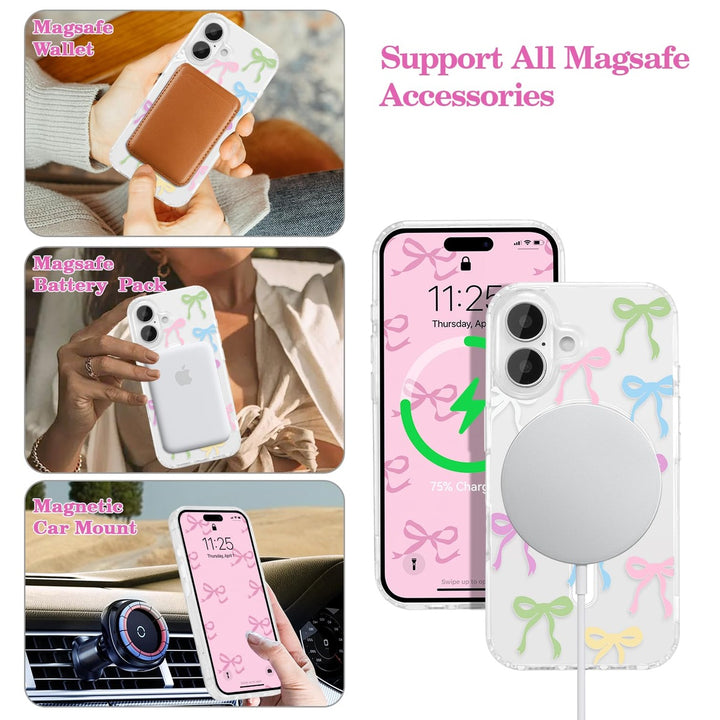 Spring Chic MagSafe iPhone 16 Bow Case - DOKUTRONIX
