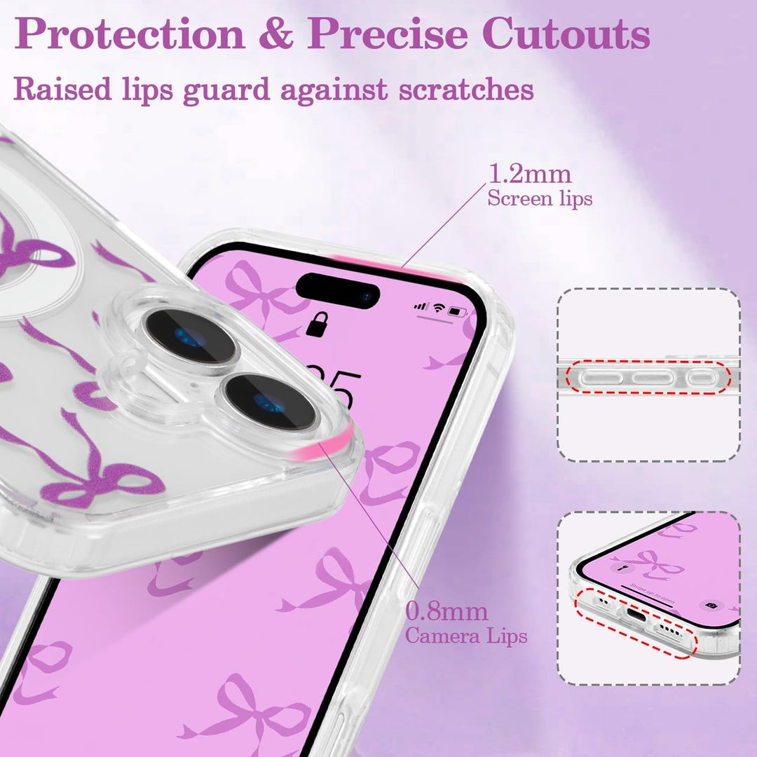 MagSafe Bow Case for iPhone 16 - Purple Shine - DOKUTRONIX