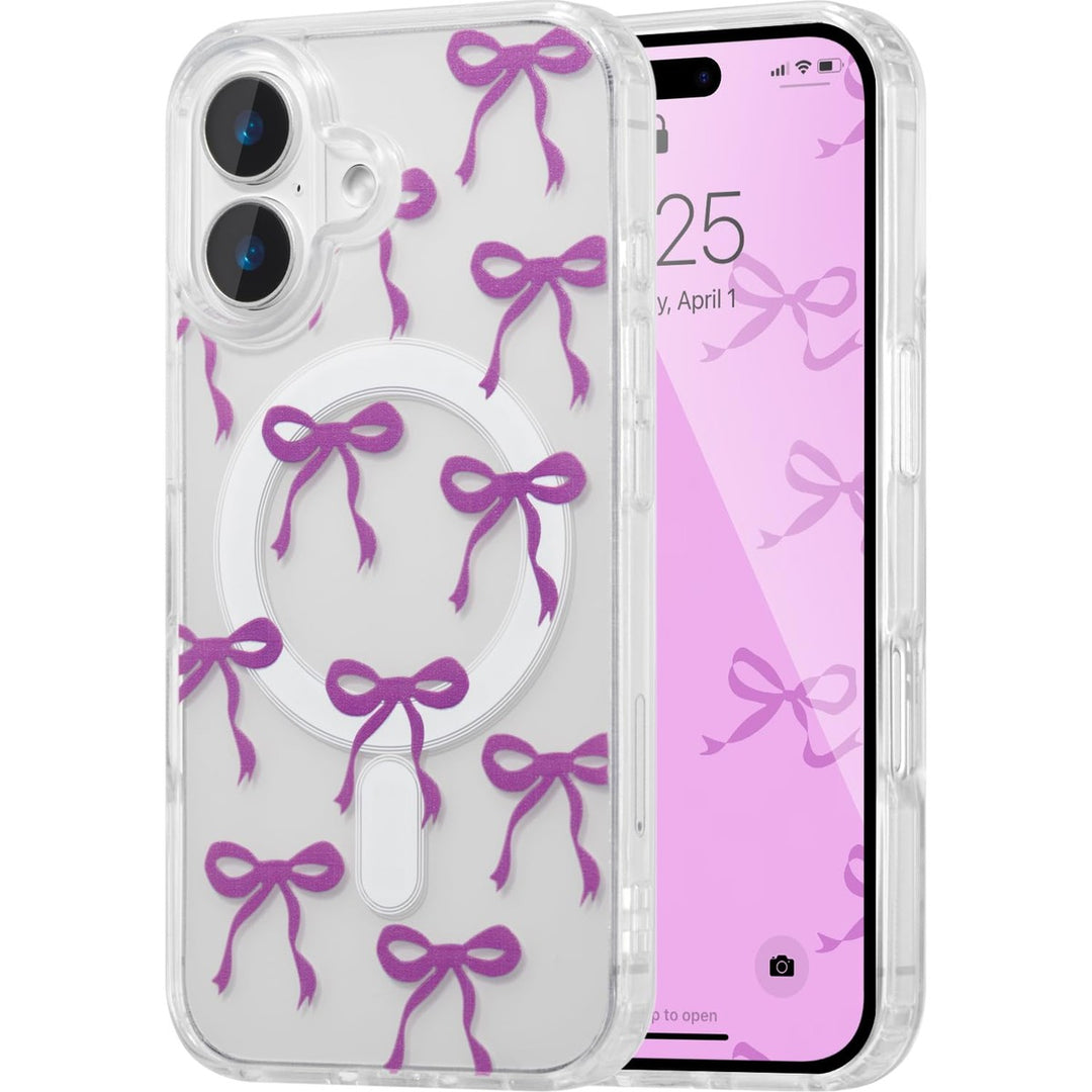 MagSafe Bow Case for iPhone 16 - Purple Shine - DOKUTRONIX