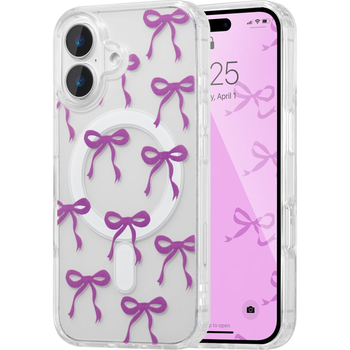 MagSafe Bow Case for iPhone 16 - Purple Shine - DOKUTRONIX