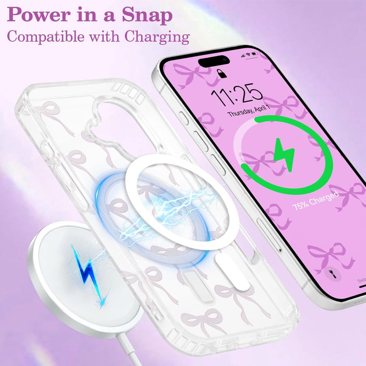 MagSafe Bow Case for iPhone 16 - Purple Shine - DOKUTRONIX
