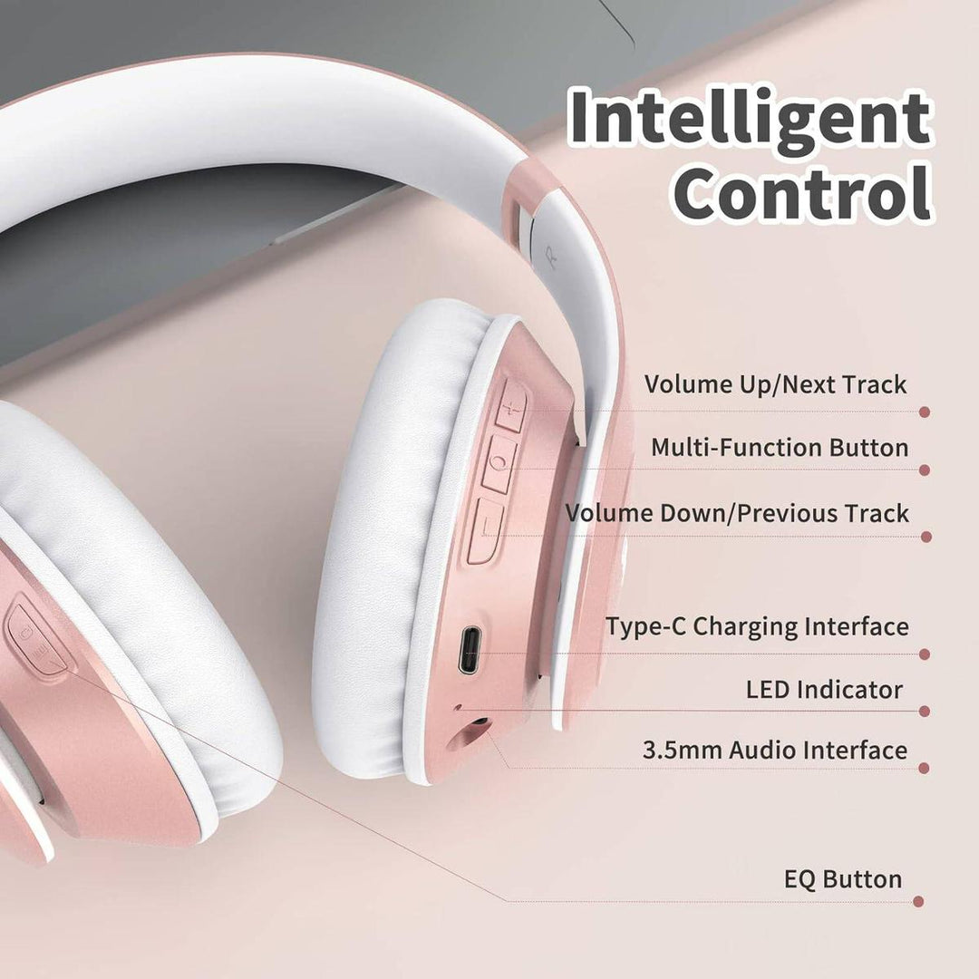 Uliptz Rose Gold Wireless Headphones - DOKUTRONIX