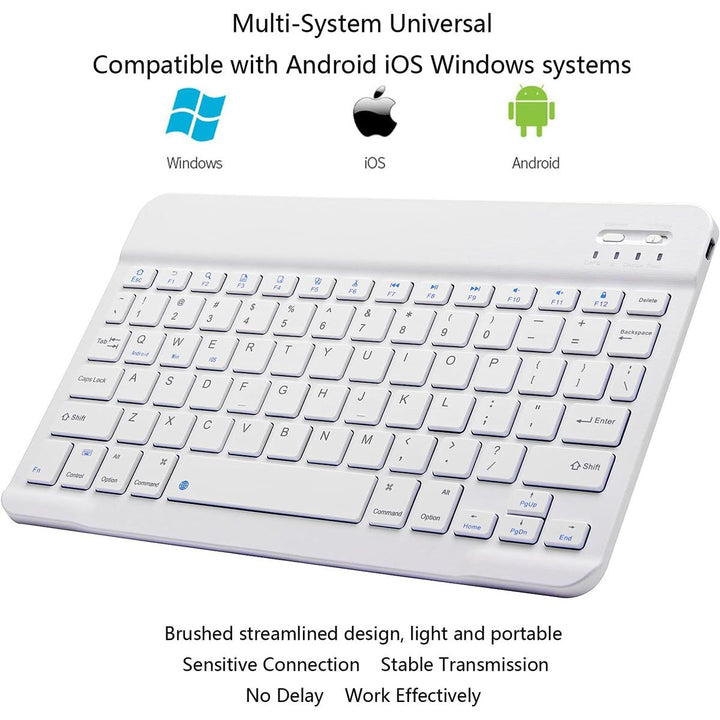 Ultra-Slim Bluetooth Keyboard for iPad & iPhone - DOKUTRONIX