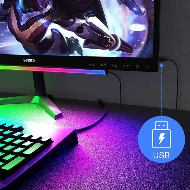 RGB GlowBar Pro - Remote-Controlled Desk Light - DOKUTRONIX